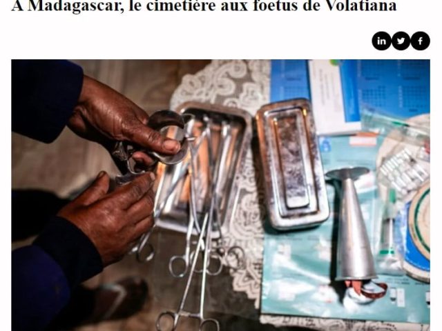The Volatiana Africaradio fetus cemetery in Madagascar : 01 September 2019