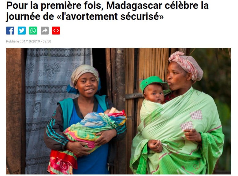Madagascar celebrates “safe abortion” day for the first time RFI